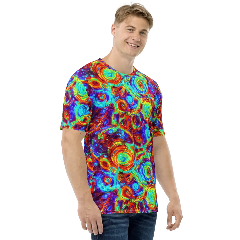 Fever Spiral on Men's Crew Neck T-Shirt — Right