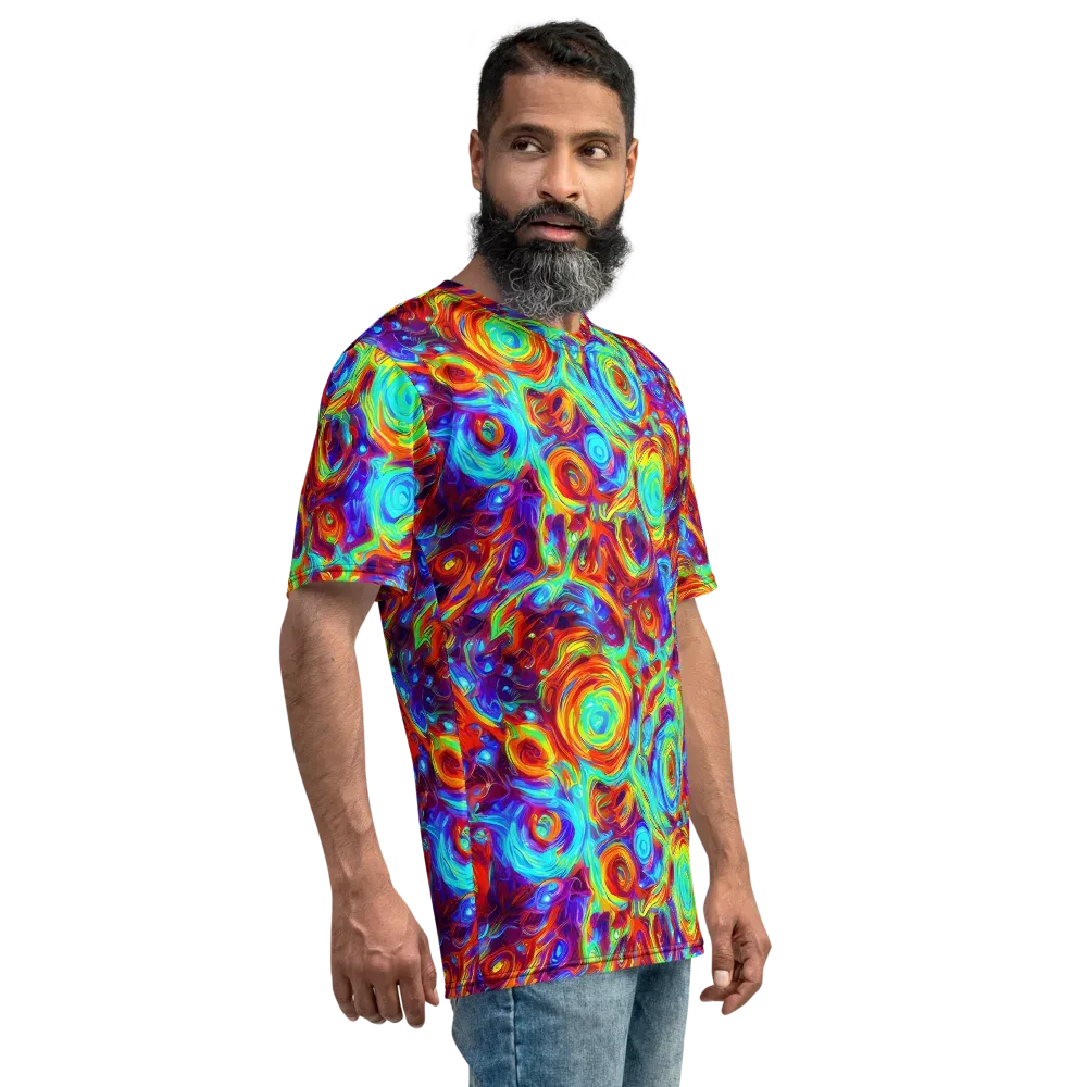Fever Spiral on Men's Crew Neck T-Shirt — Right