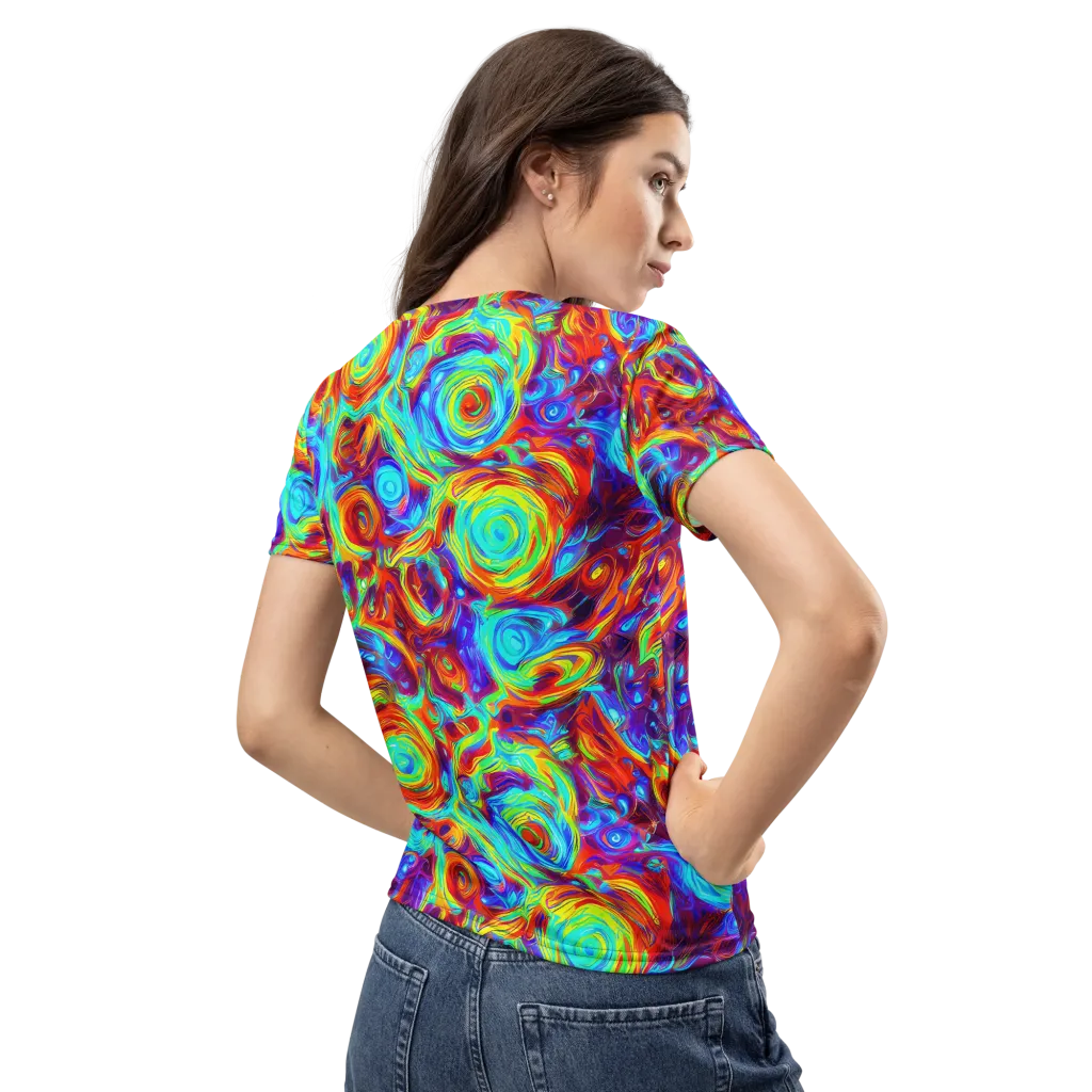 Fever Spiral on Women's Crew Neck T-Shirt — Back