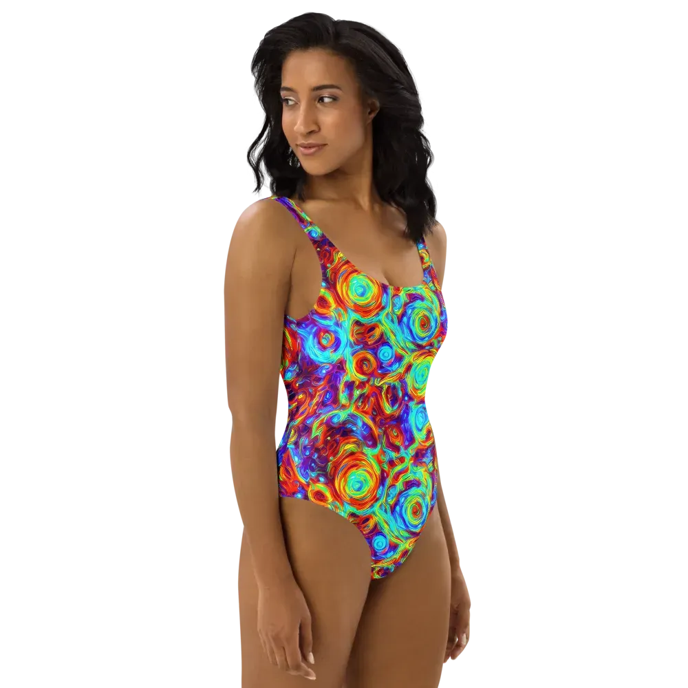 Fever Spiral on One-Piece Swimsuit — Right