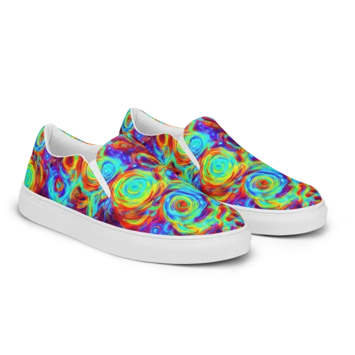 Fever Spiral on a Women's Slip-On Canvas Shoes