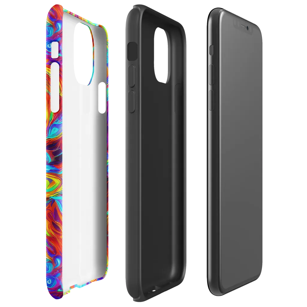 Fever Spiral on Tough Case for iPhone® — Right