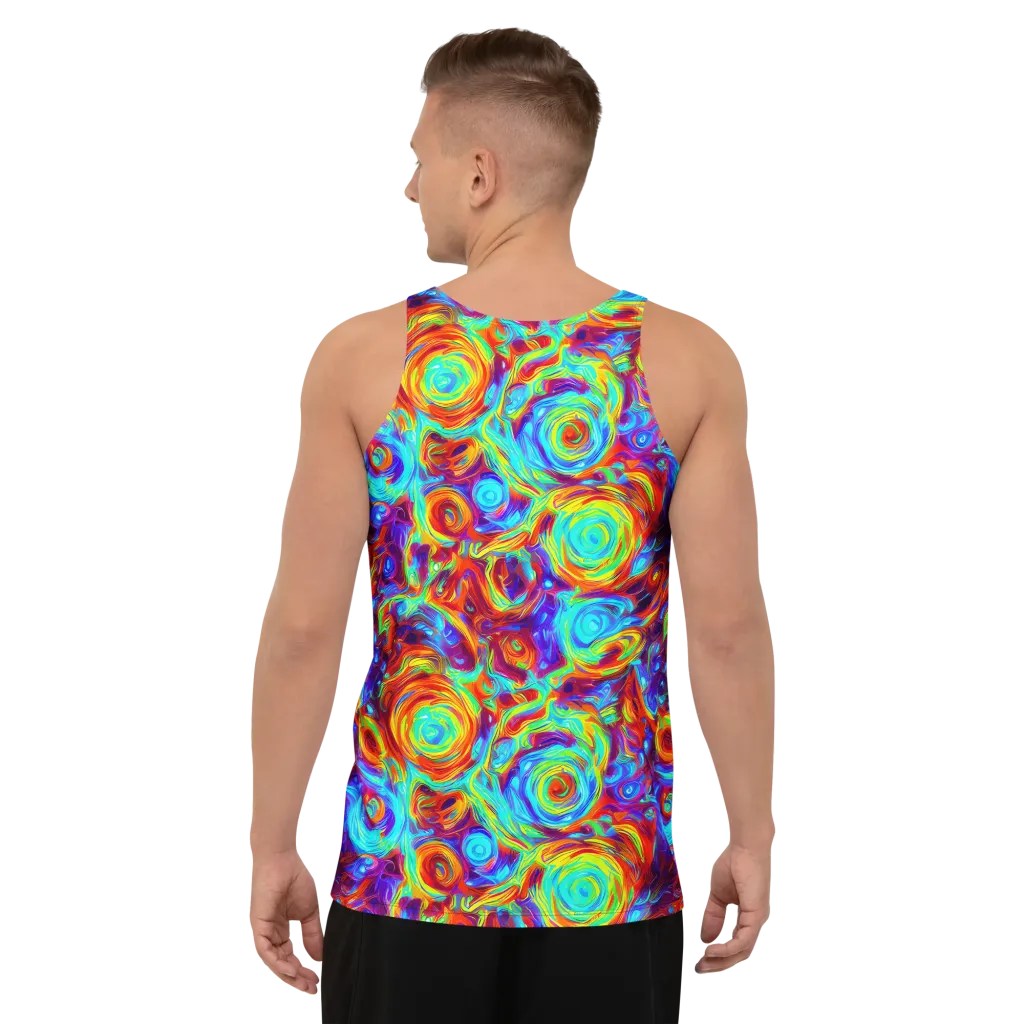 Fever Spiral on Men's Tank Top — Back