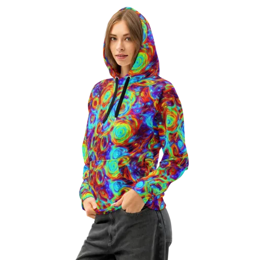 Fever Spiral on a Cotton Hoodie