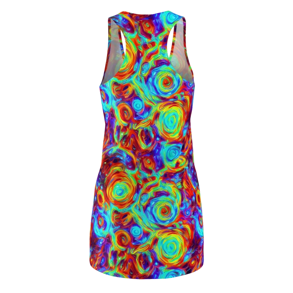 Fever Spiral on Racerback Dress — Back