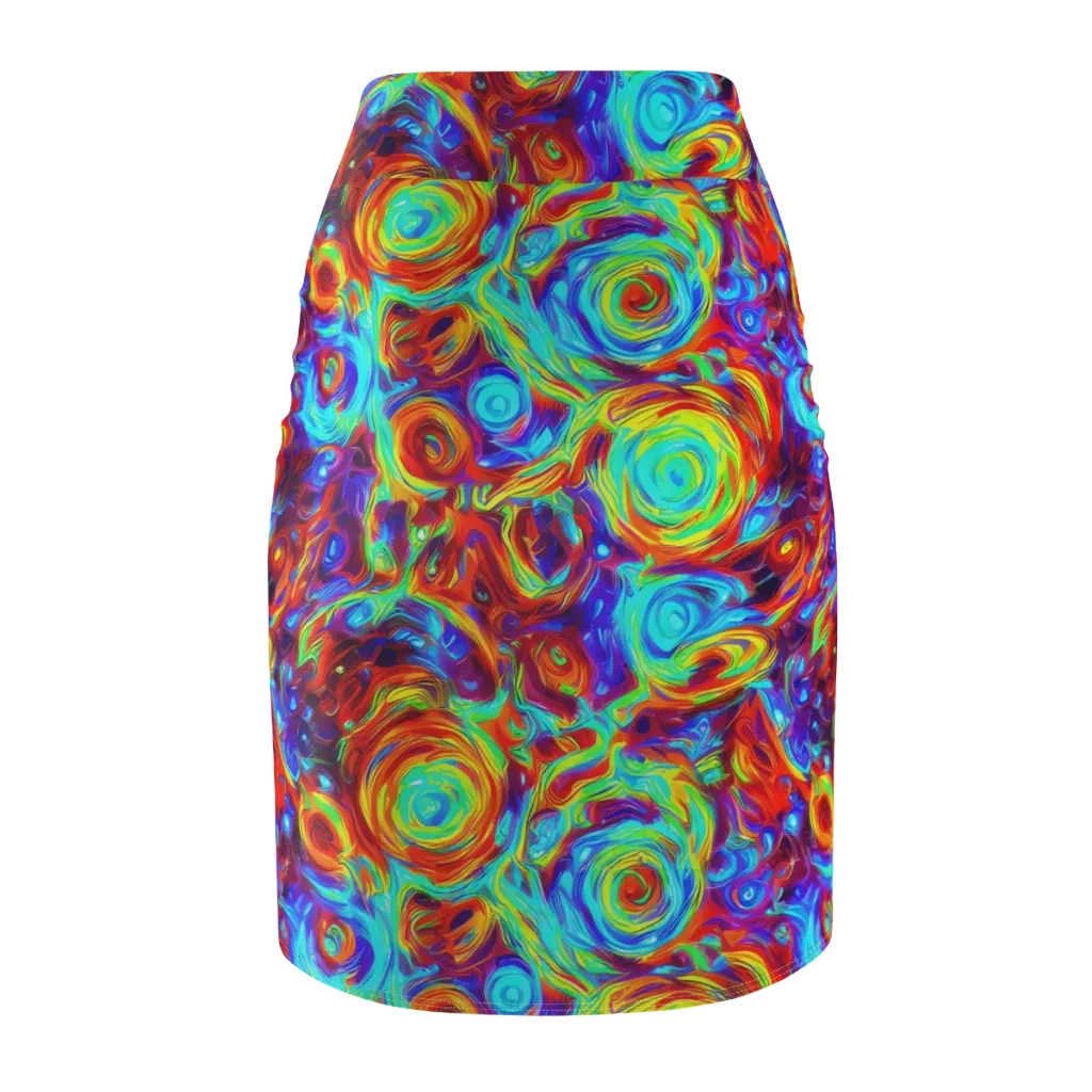 Fever Spiral on Pencil Skirt — Back