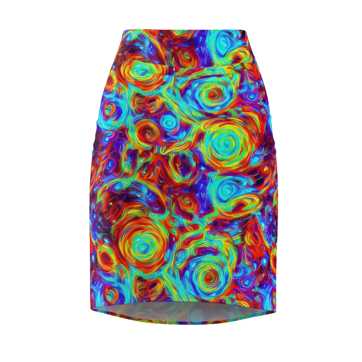 Fever Spiral on Pencil Skirt — Front