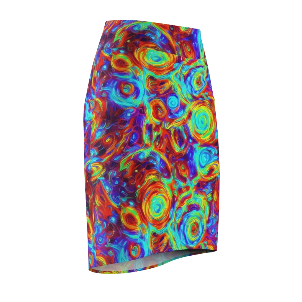 Fever Spiral on Pencil Skirt — Front Side