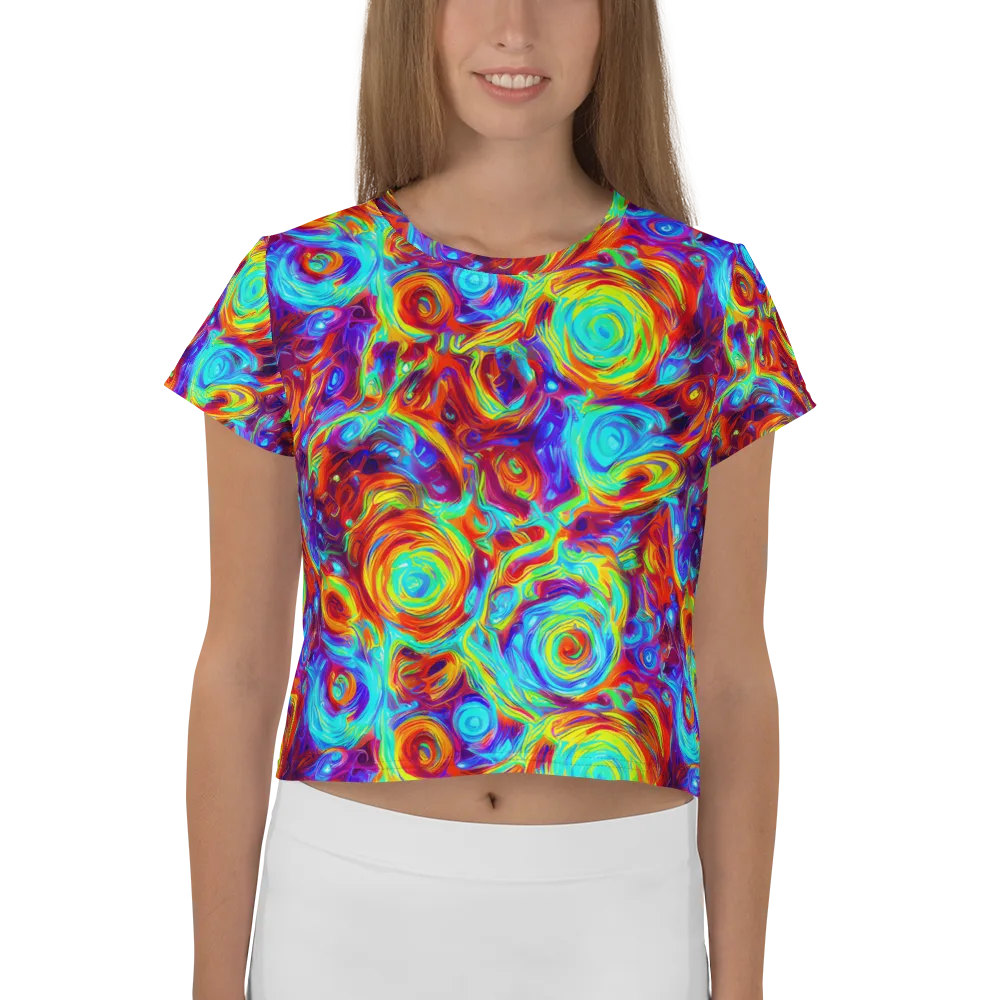 Fever Spiral on Crop Tee — Front