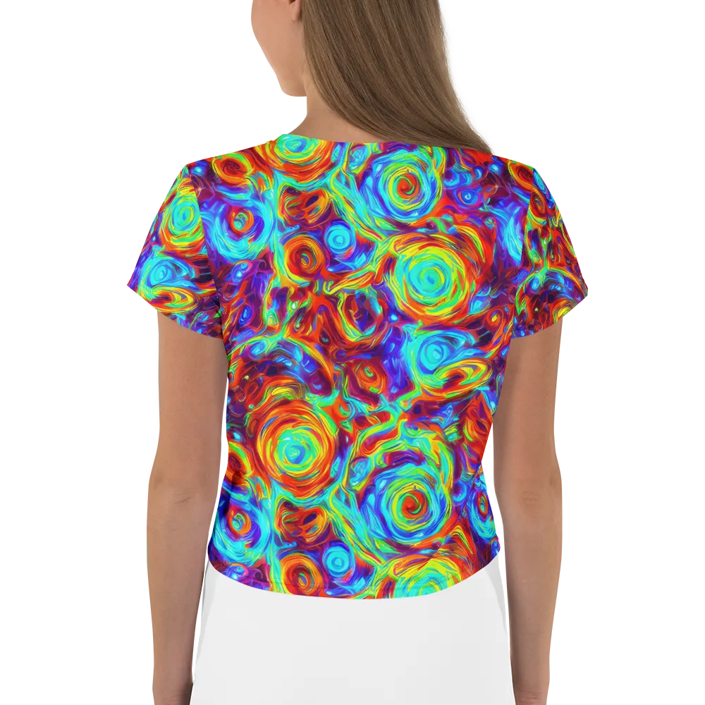 Fever Spiral on Crop Tee — Back