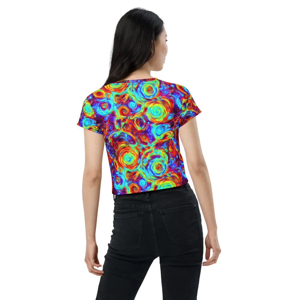Fever Spiral on Crop Tee — Back