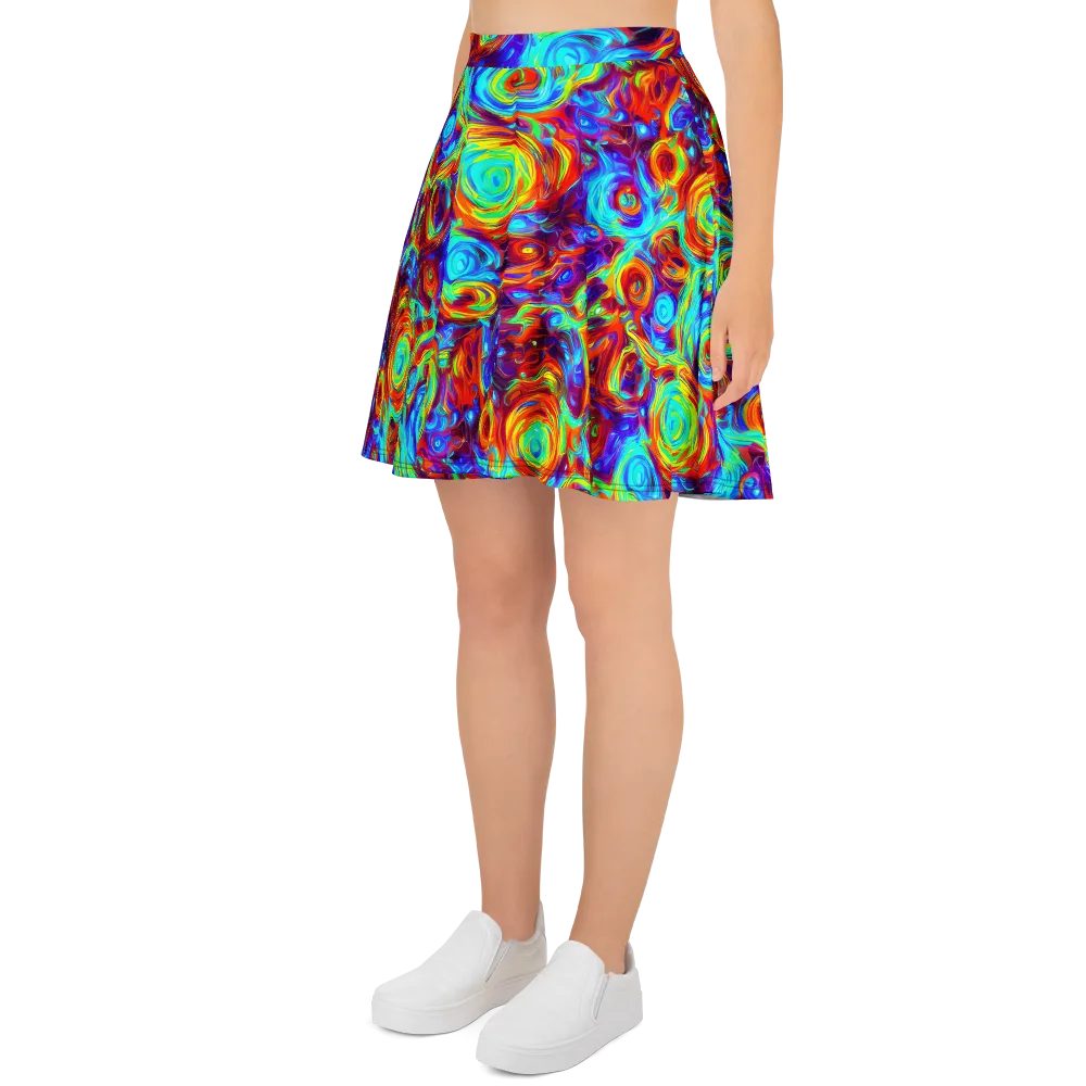 Fever Spiral on Skater Skirt — Left