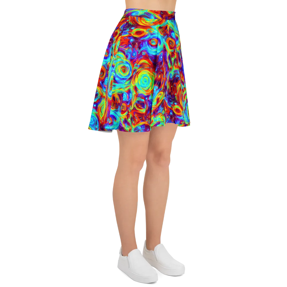 Fever Spiral on Skater Skirt — Right