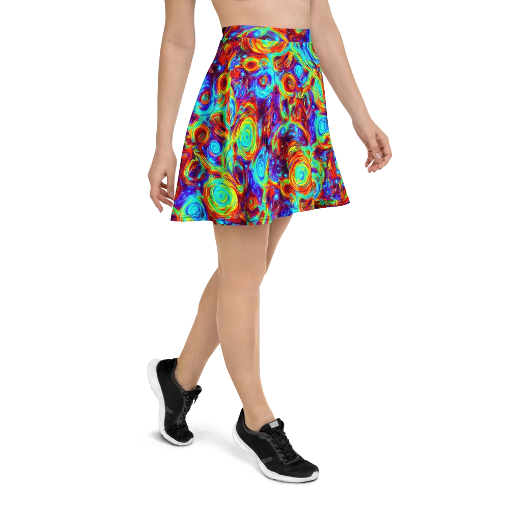 Fever Spiral on Skater Skirt — Right