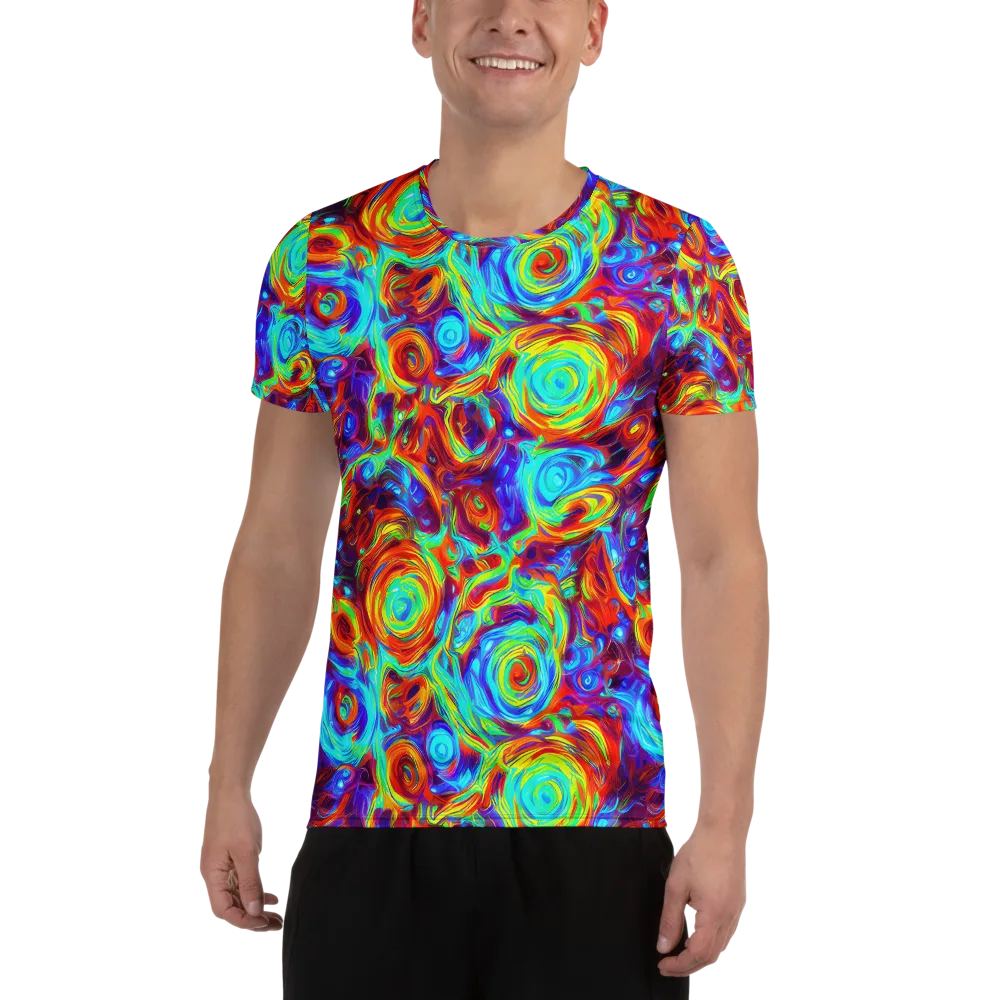 Fever Spiral on Men's Athletic T-Shirt — Front