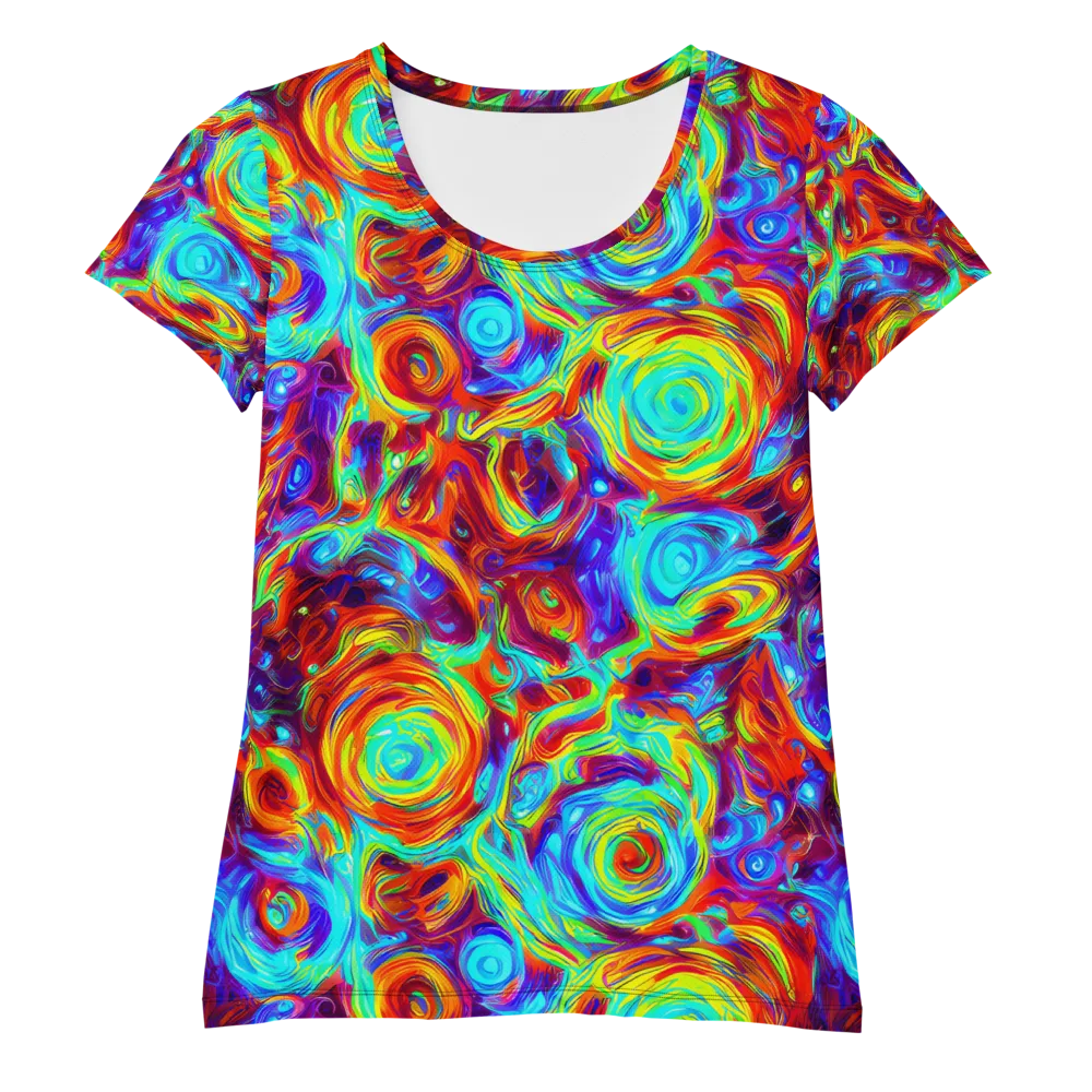 Fever Spiral on Women's Athletic T-Shirt — Front