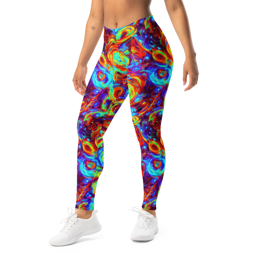 Fever Spiral on Leggings — Left Front