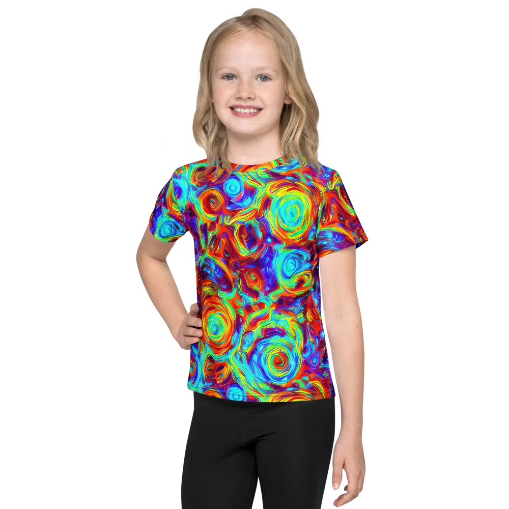 Fever Spiral on Kids Crew Neck T-Shirt — Front