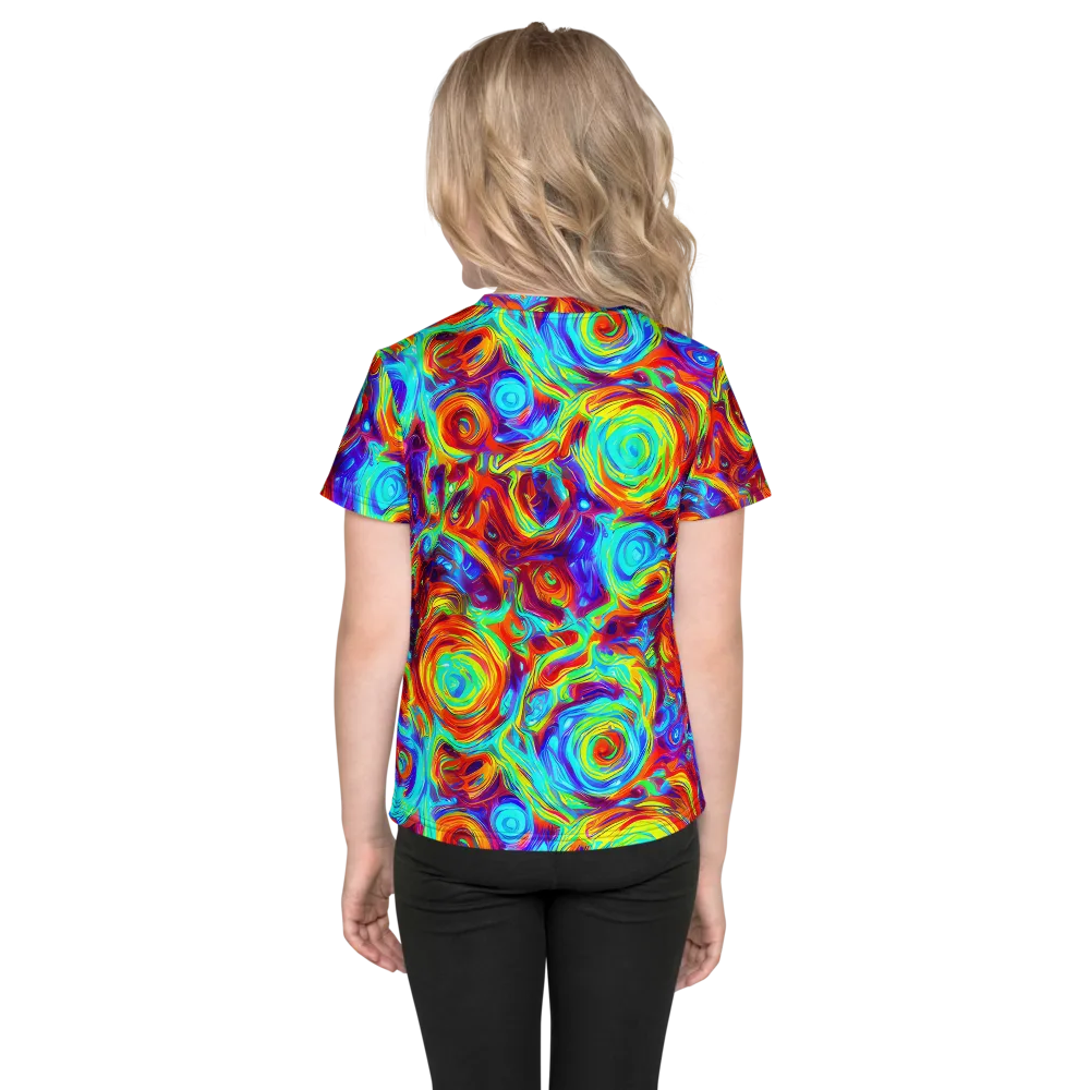 Fever Spiral on Kids Crew Neck T-Shirt — Back