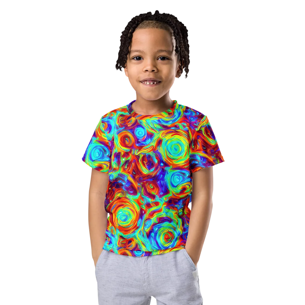 Fever Spiral on Kids Crew Neck T-Shirt — Front