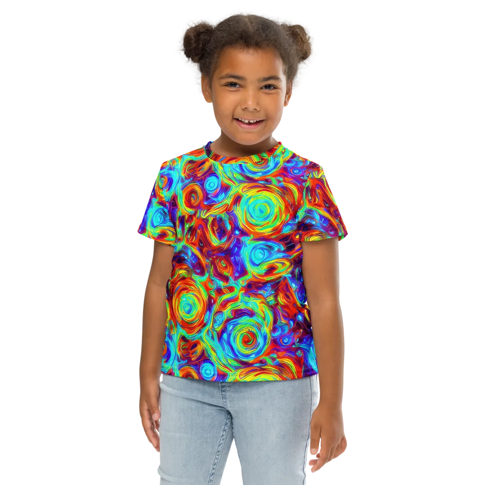 Fever Spiral on Kids Crew Neck T-Shirt — Front
