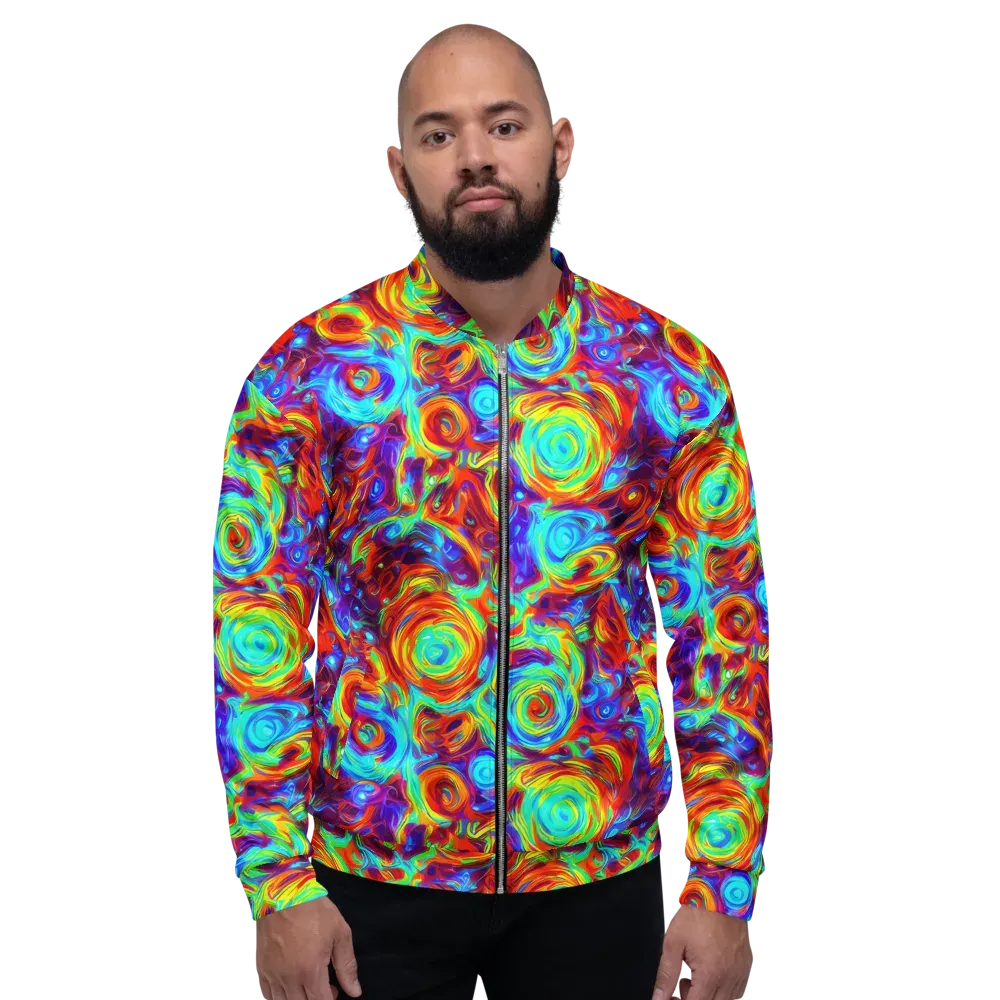 Fever Spiral on Bomber Jacket — Front