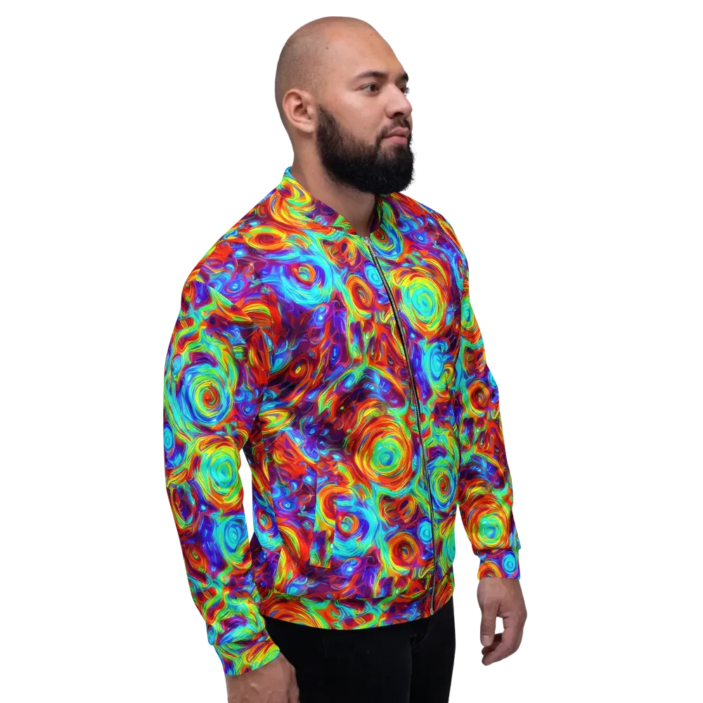 Fever Spiral on Bomber Jacket — Right