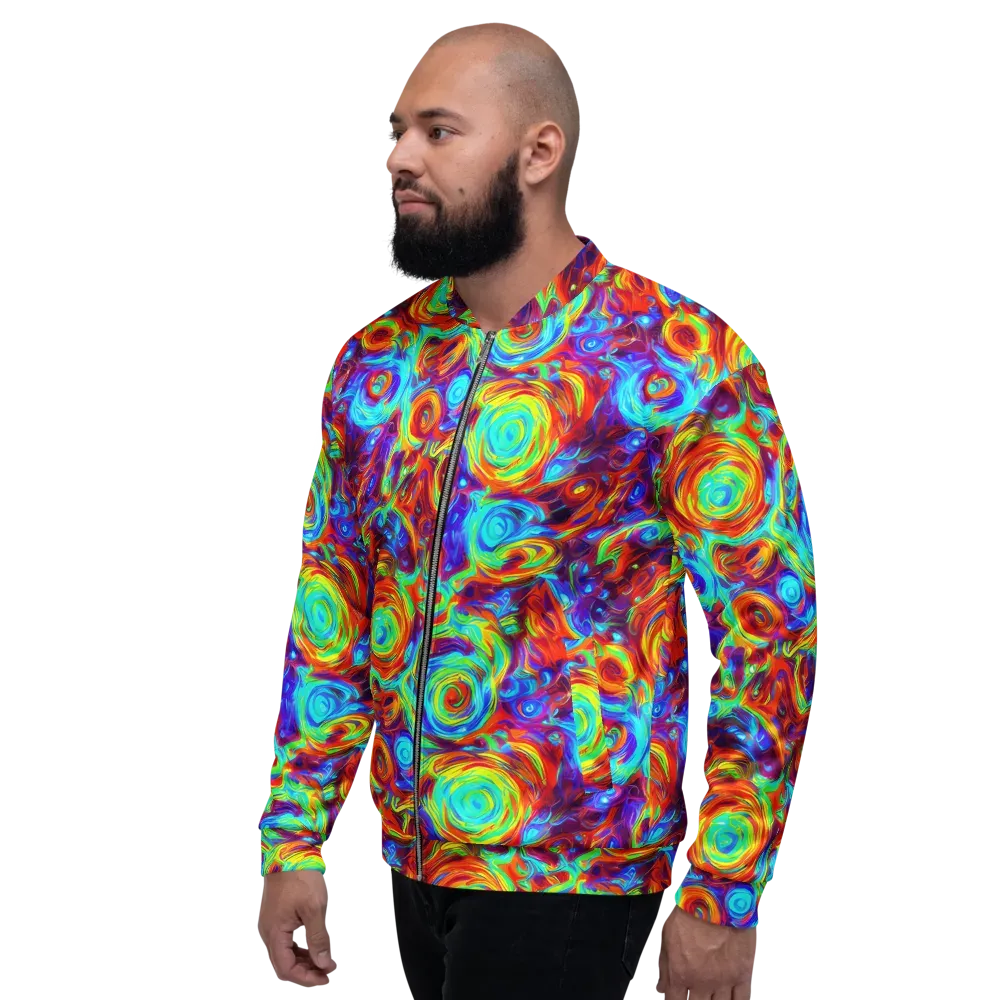 Fever Spiral on Bomber Jacket — Left