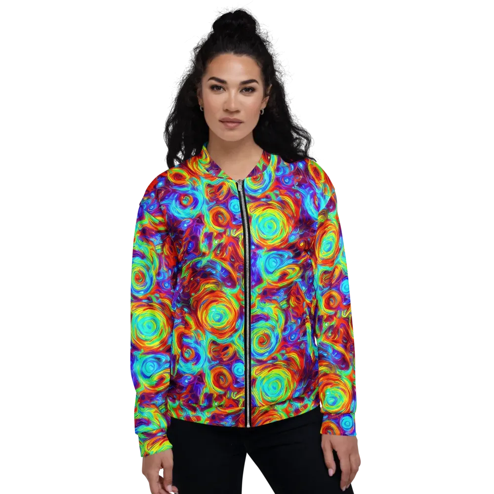 Fever Spiral on Bomber Jacket — Front