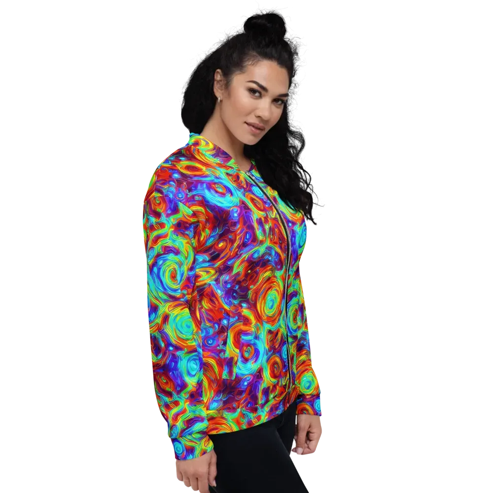 Fever Spiral on Bomber Jacket — Right