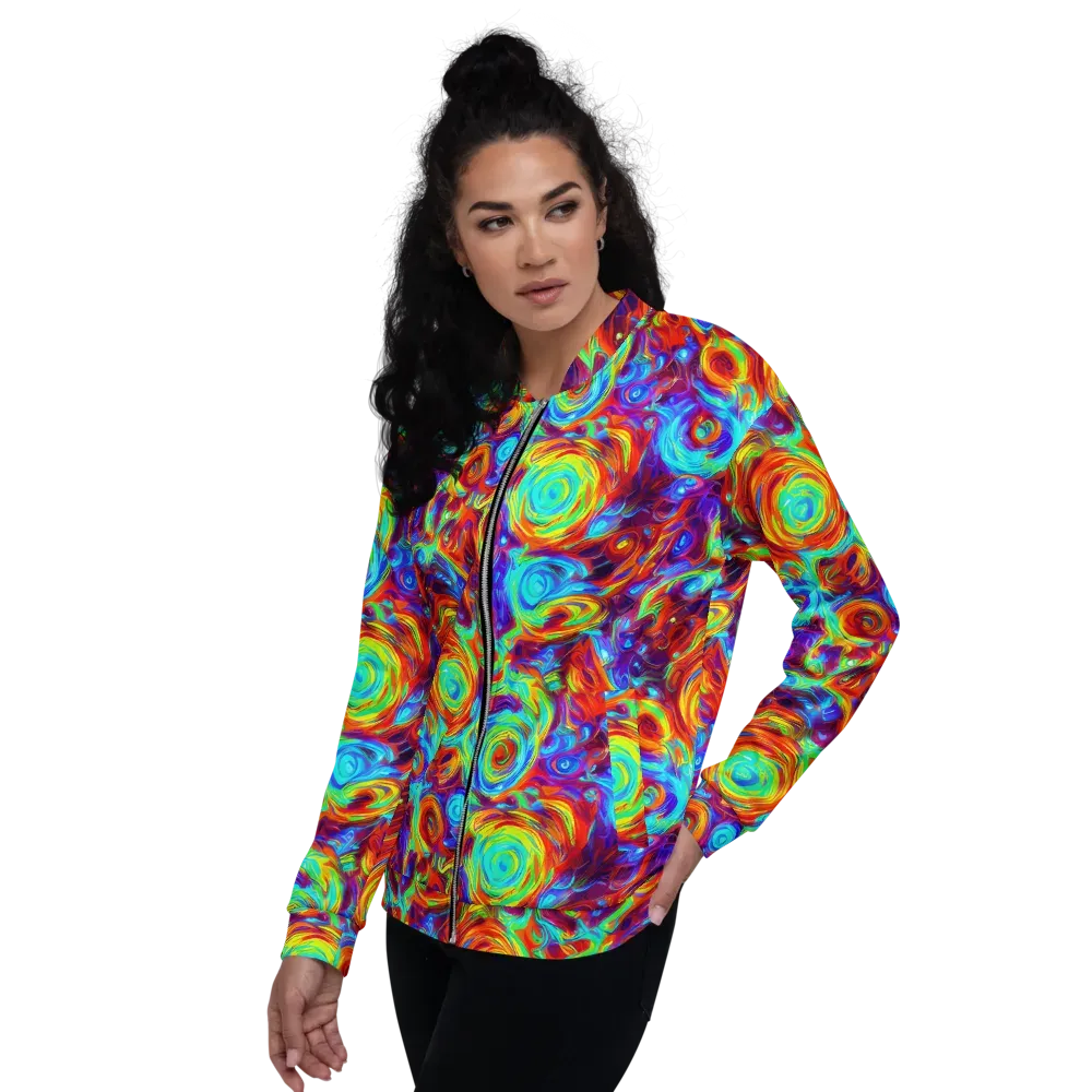 Fever Spiral on Bomber Jacket — Left