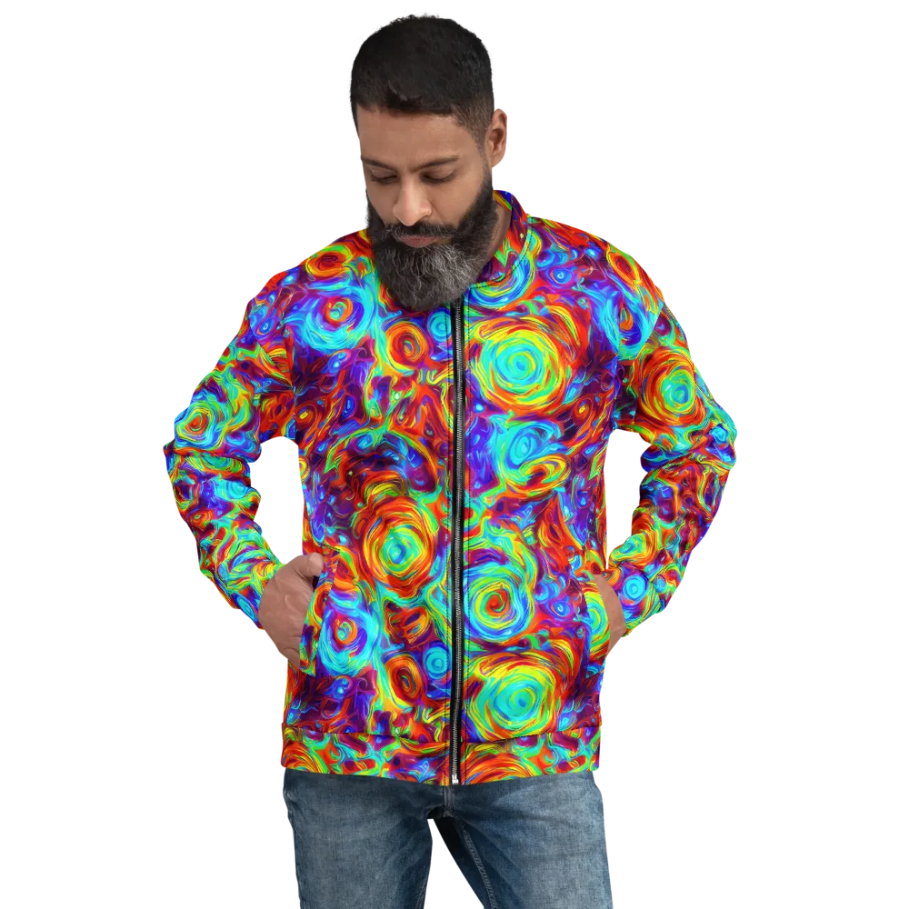 Fever Spiral on Bomber Jacket — Front