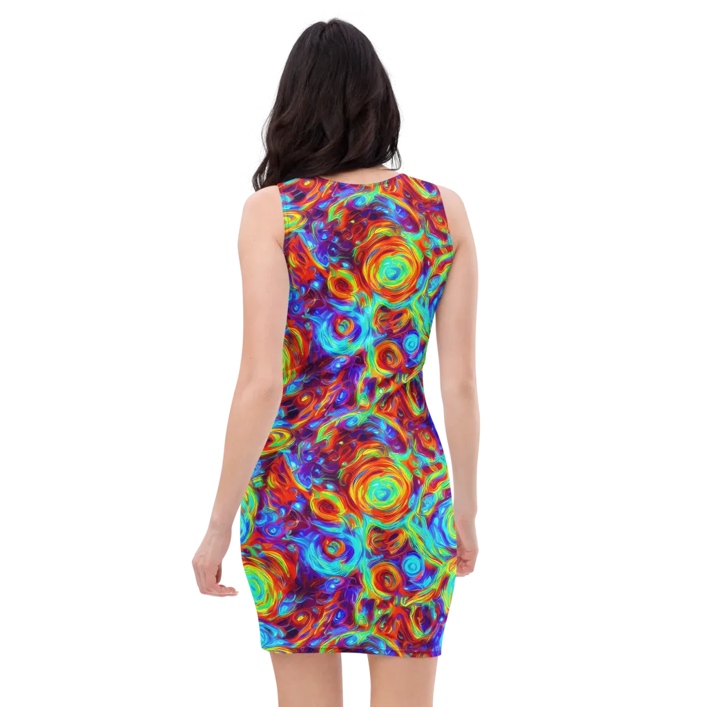 Fever Spiral on Bodycon Dress — Back