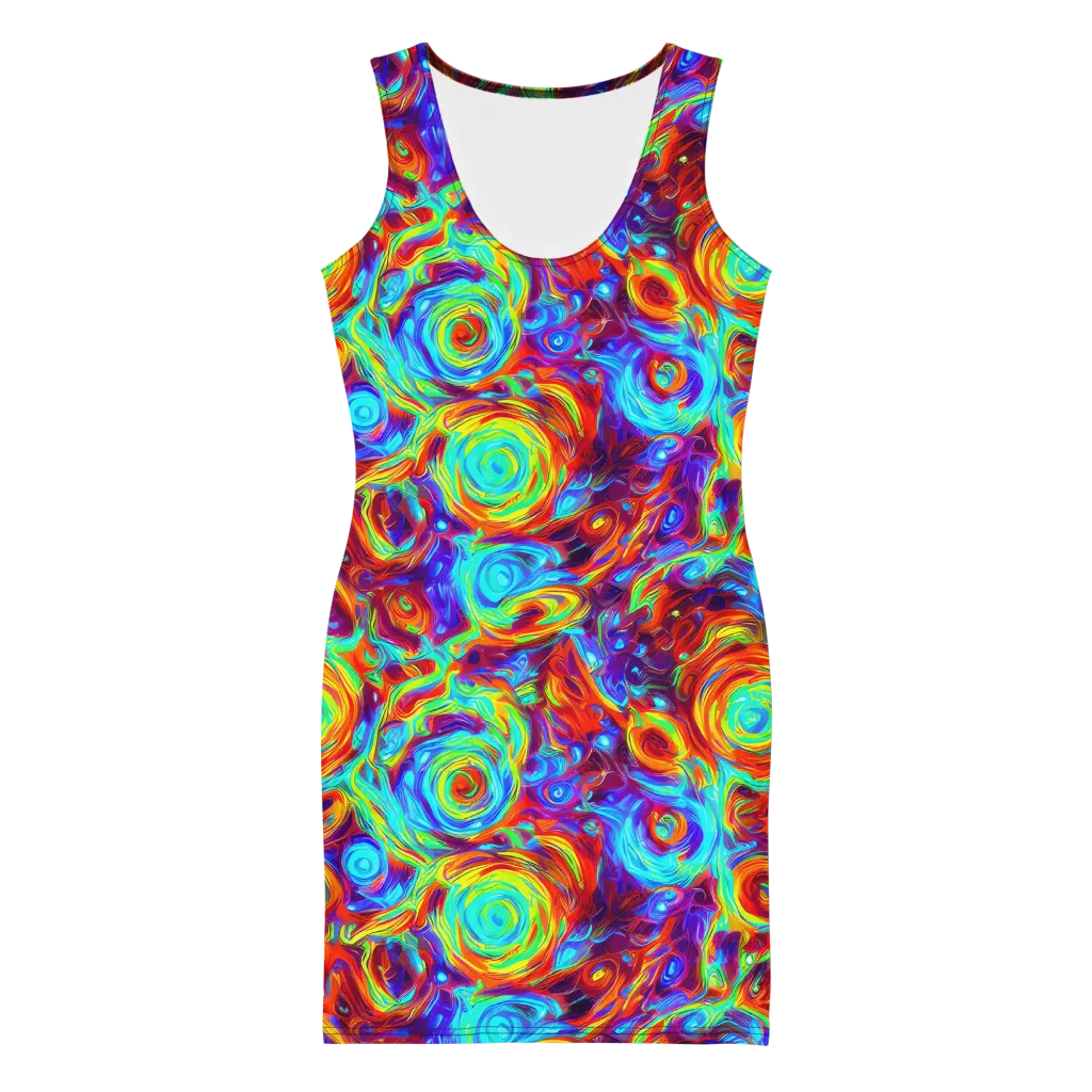 Fever Spiral on Bodycon Dress — Front
