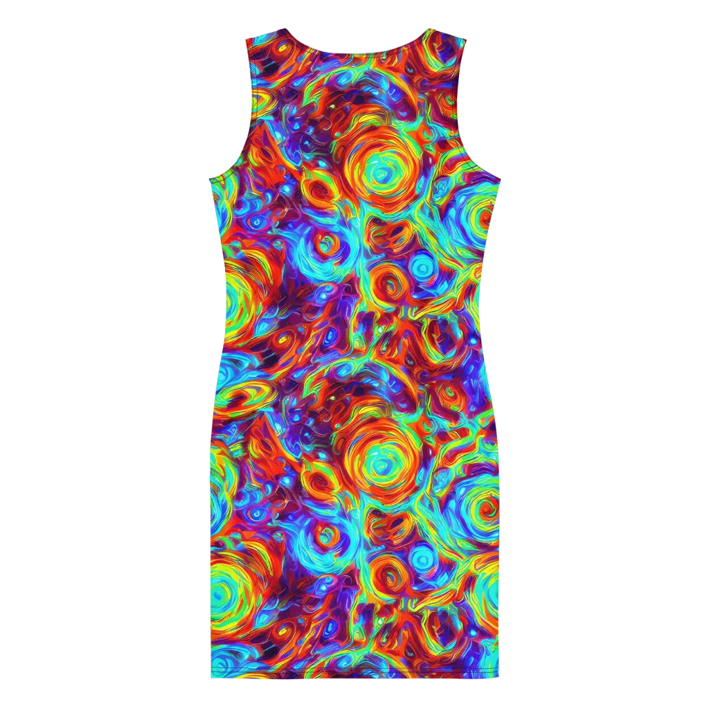 Fever Spiral on Bodycon Dress — Back