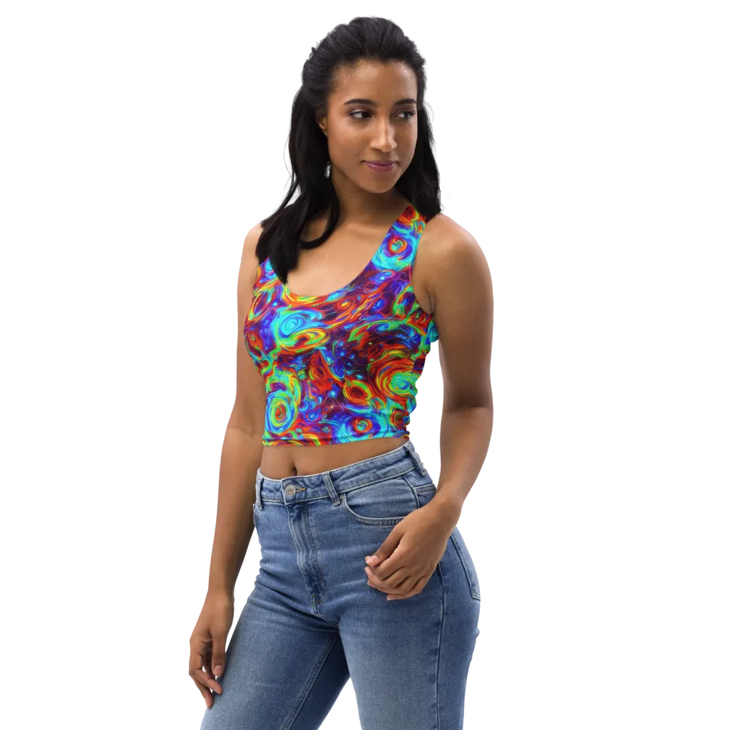 Fever Spiral on Crop Top — Left Front