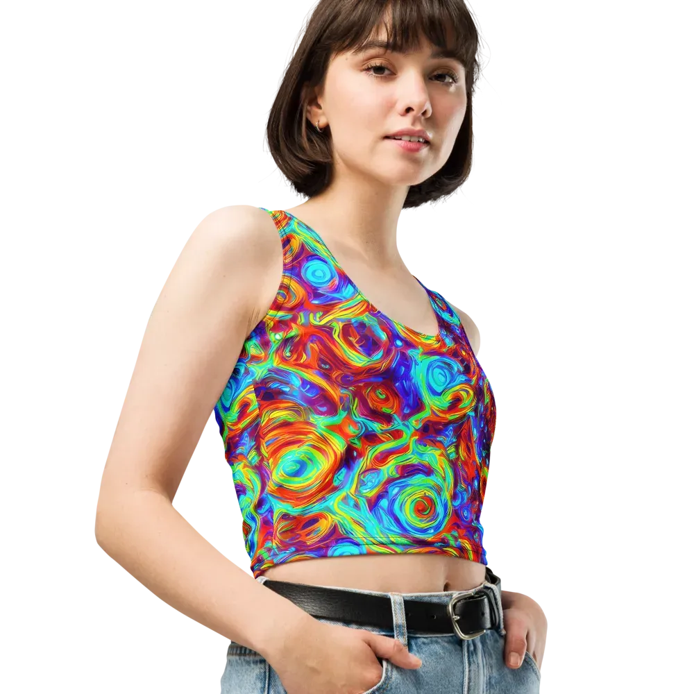 Fever Spiral on Crop Top — Right Front