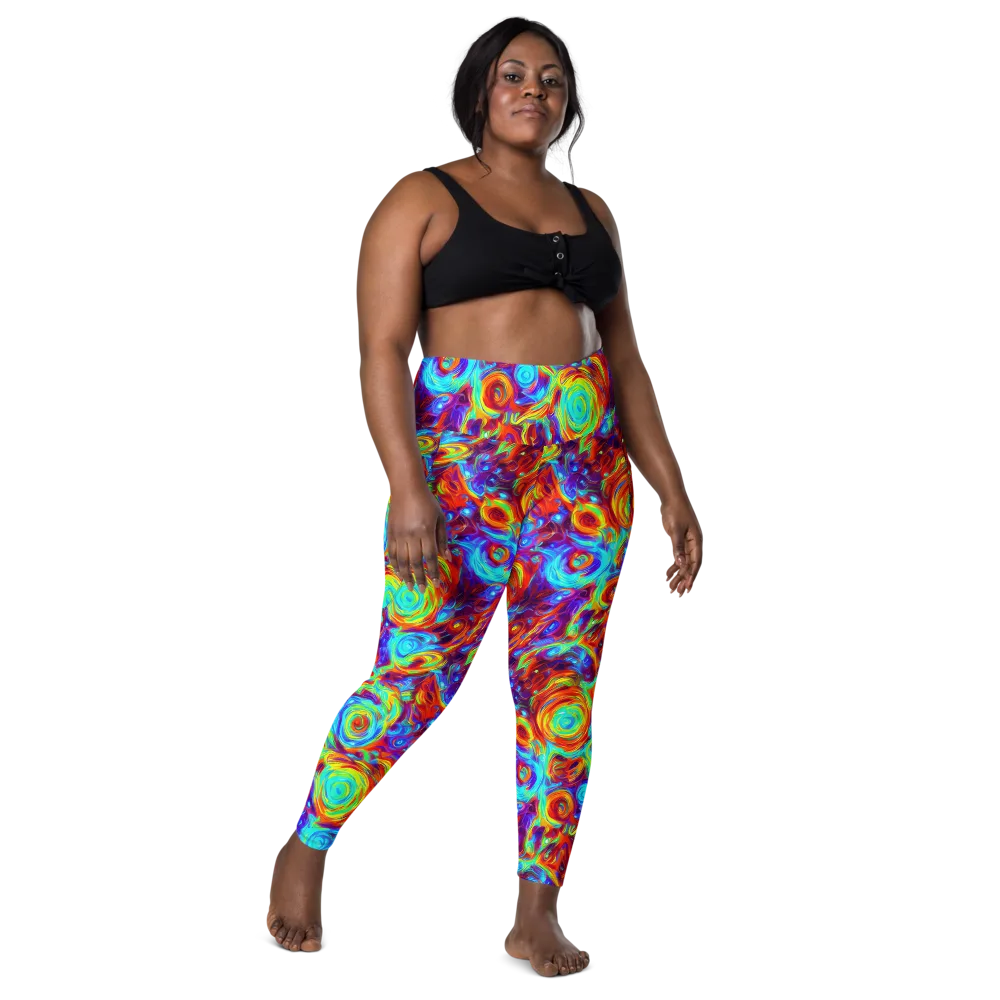 Fever Spiral on Leggings with Pockets — Front
