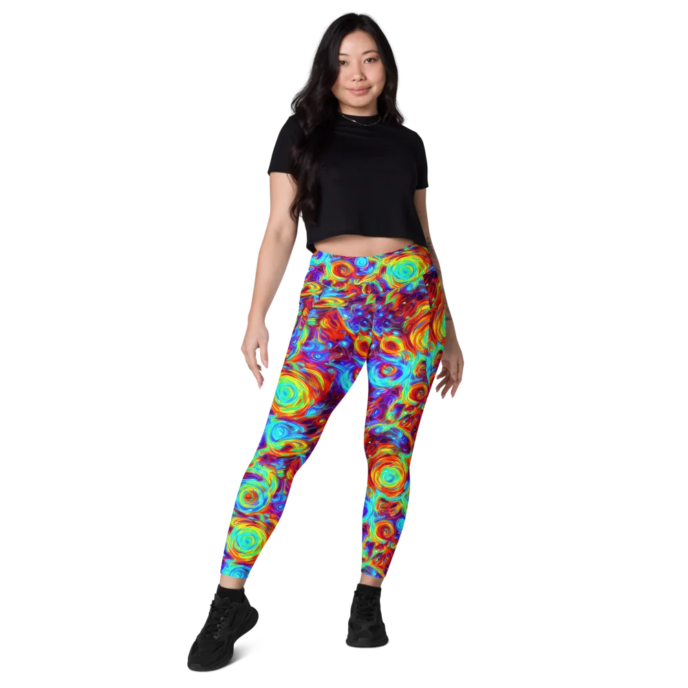 Fever Spiral on Leggings with Pockets — Front