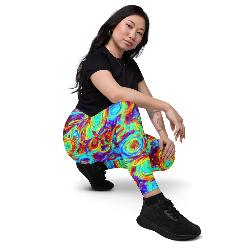 Fever Spiral on Leggings with Pockets — Right Front