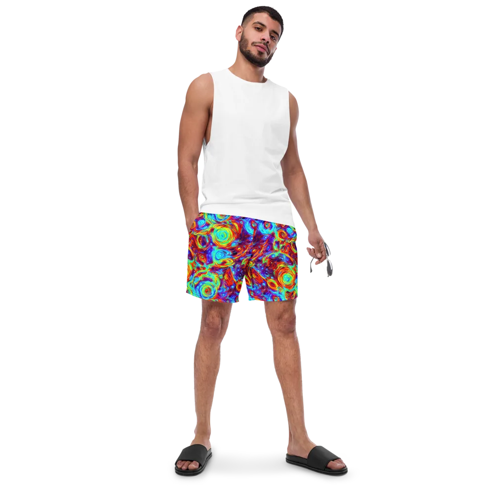 Fever Spiral on Swim Trunks — Front