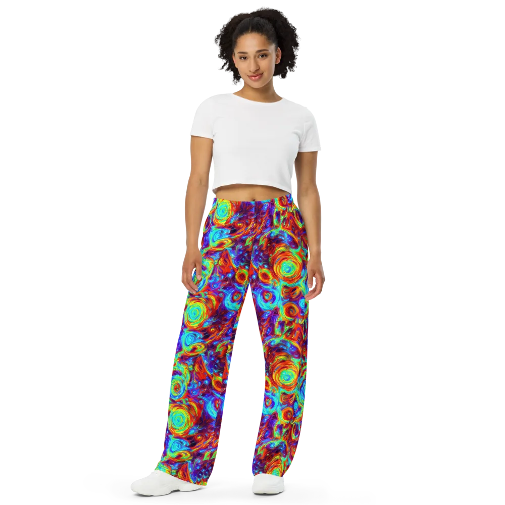 Fever Spiral on Wide-Leg Pants — Front