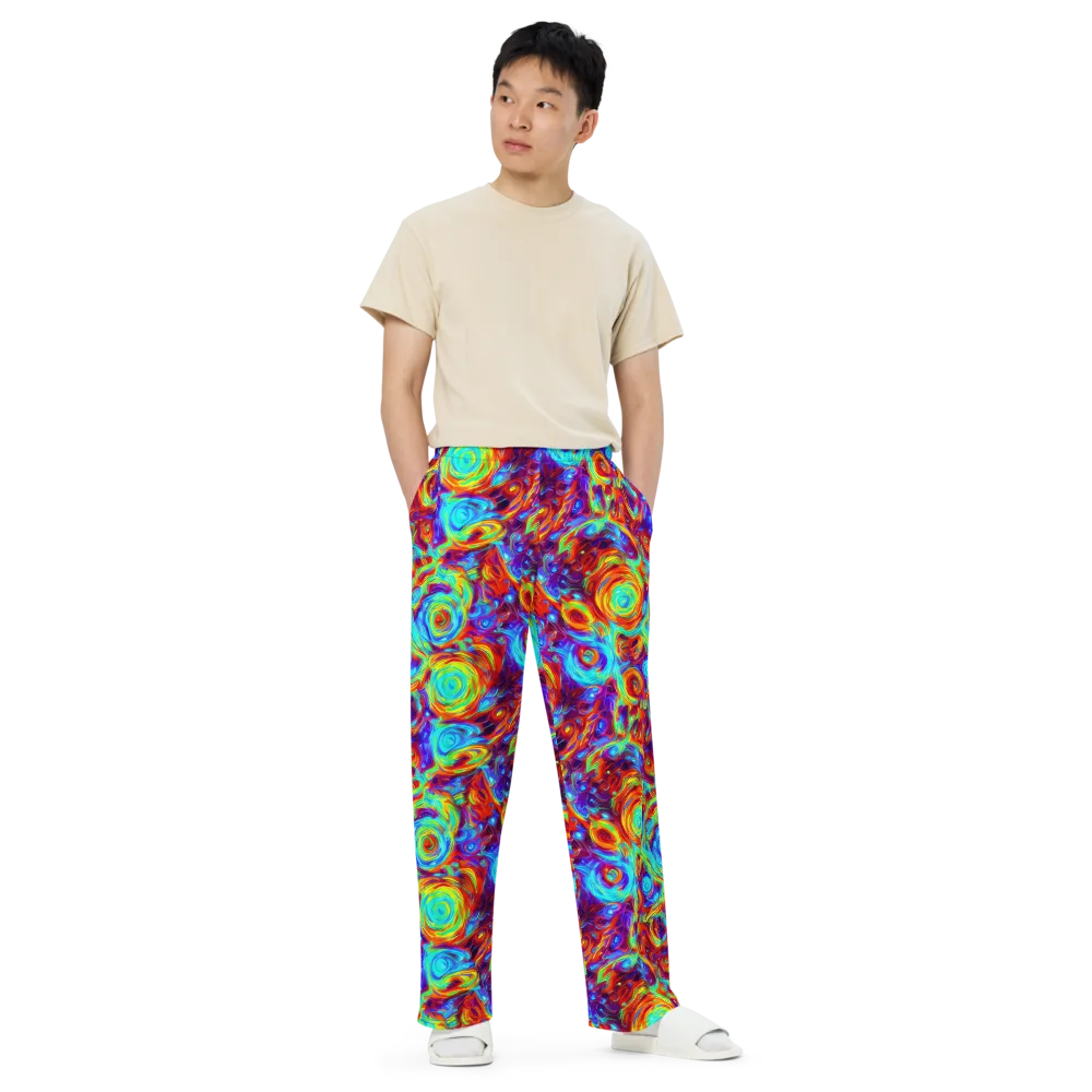 Fever Spiral on Wide-Leg Pants — Front