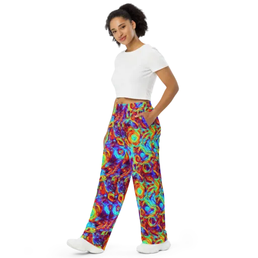 Fever Spiral on a Wide-Leg Pants