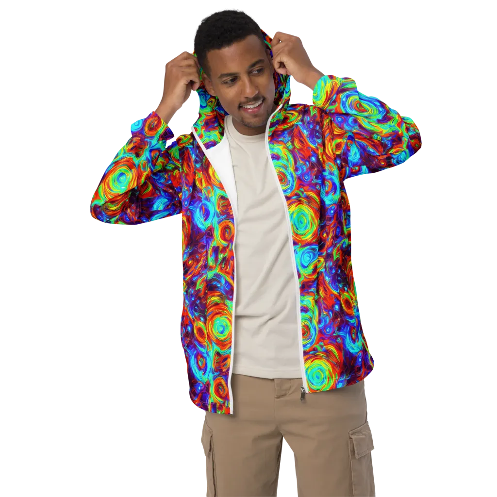 Fever Spiral on Men's Windbreaker — Front