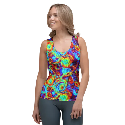 Fever Spiral on a Women's Tank Top