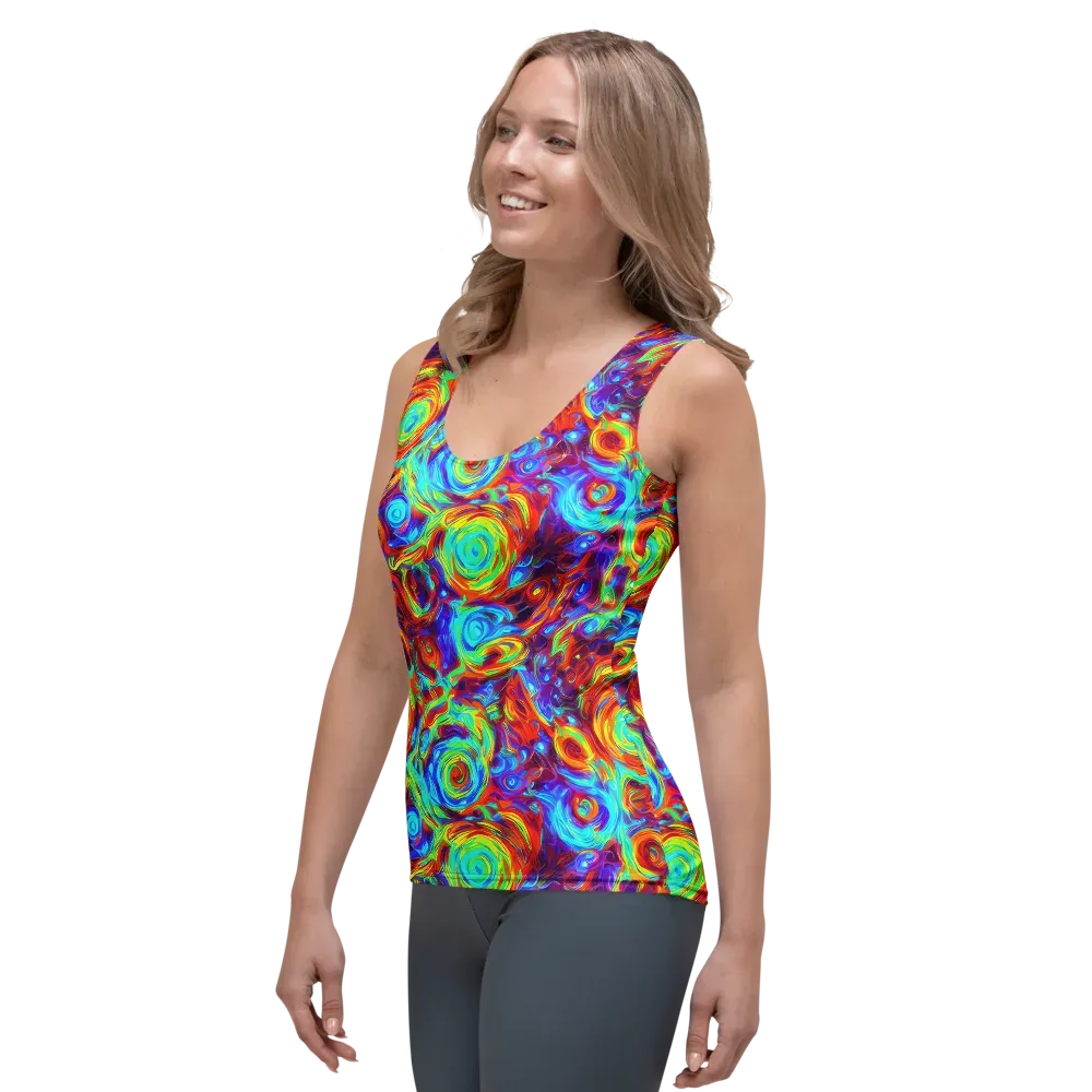 Fever Spiral on Women's Tank Top — Left Front