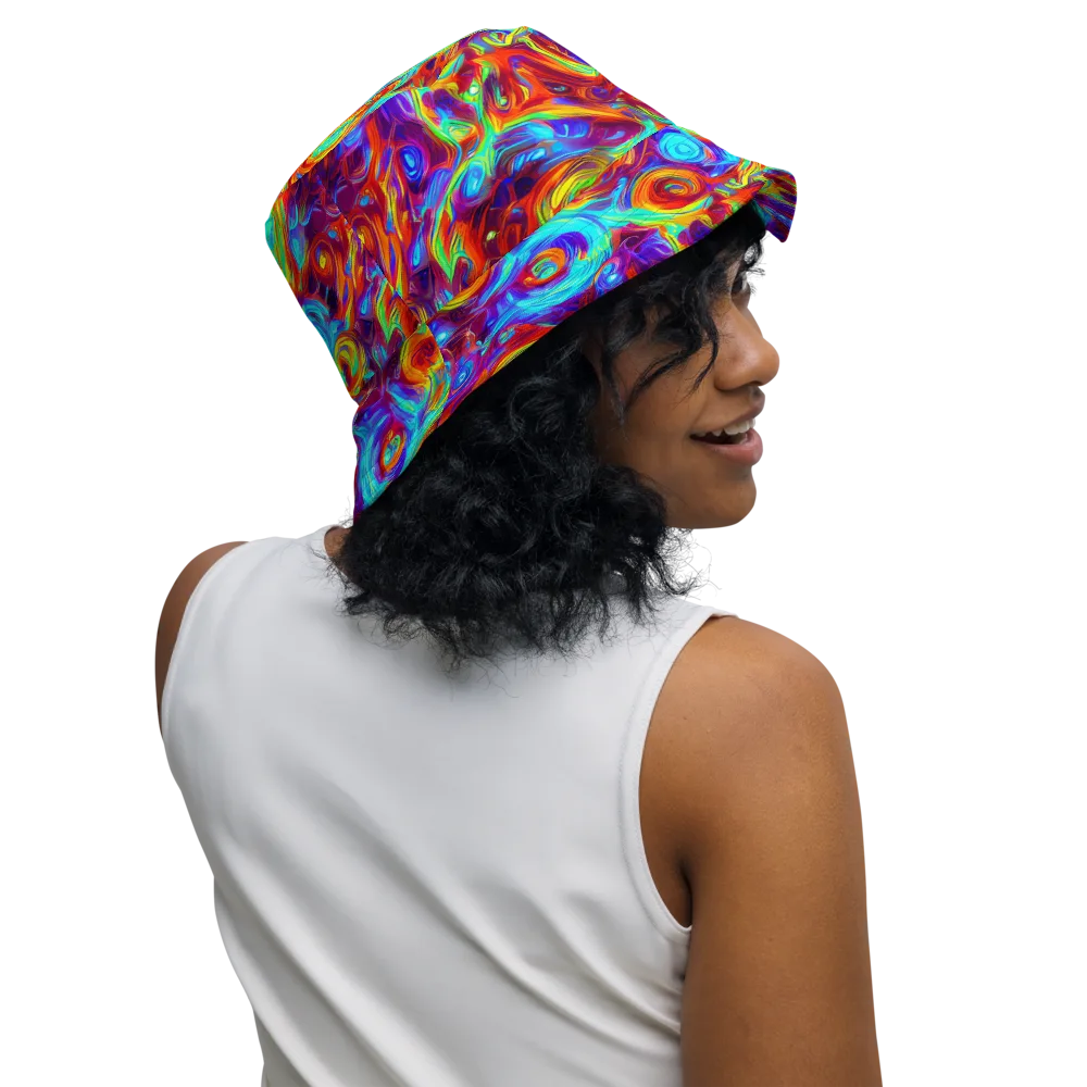 Fever Spiral on Reversible Bucket Hat — Right Outside