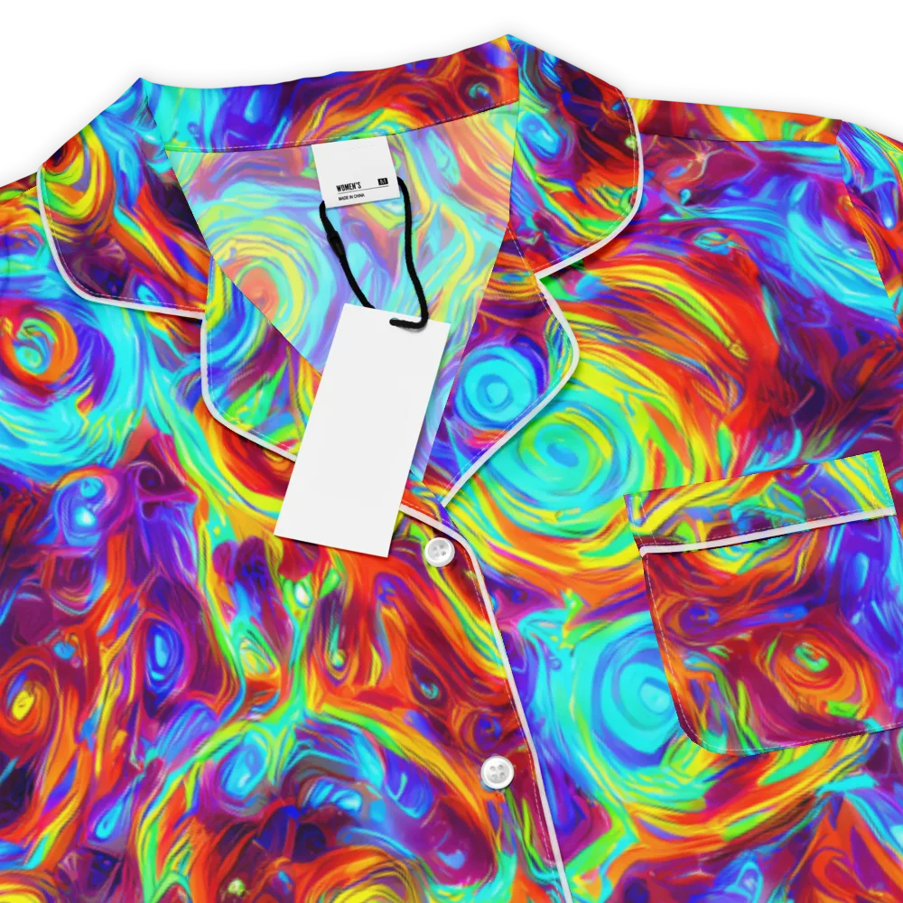 Fever Spiral on Women's Short Sleeve Pajama Top — Product details
