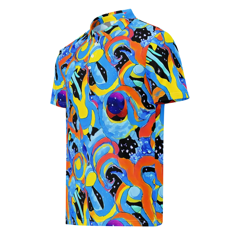 Popstorm on Men's Slim Fit Polo Shirt — Left Front